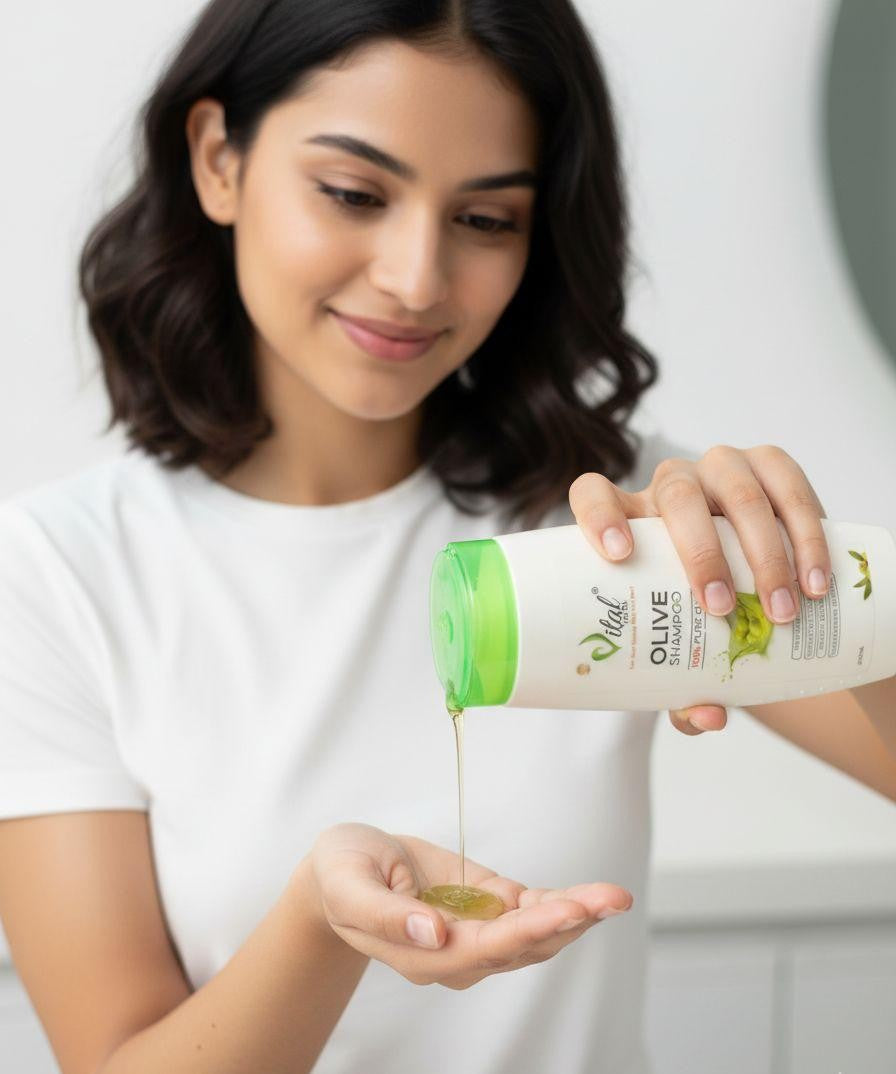 Vital Pearl Olive Shampoo - 100% Pure Olive Hair Care