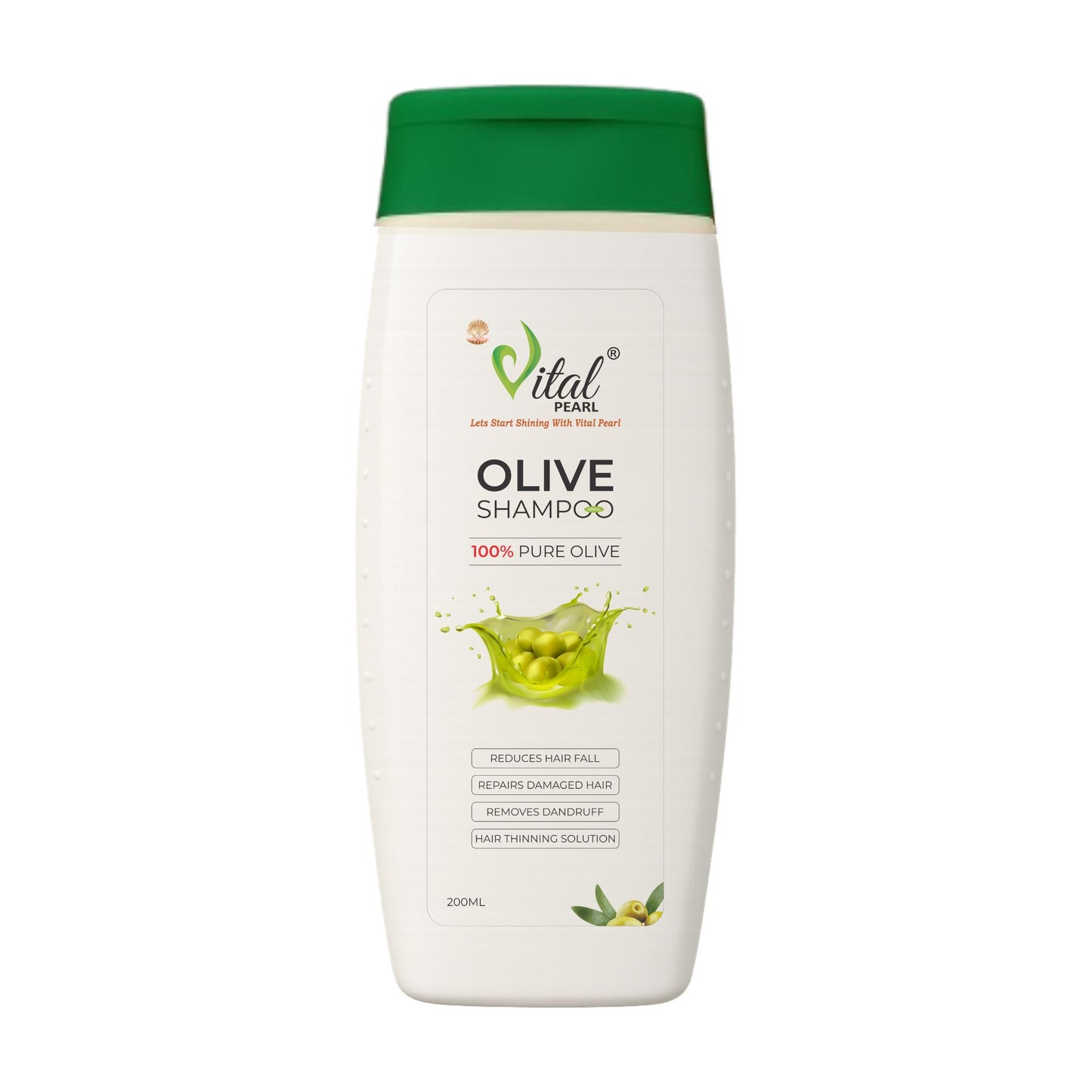 Vital Pearl Olive Shampoo - 100% Pure Olive Hair Care