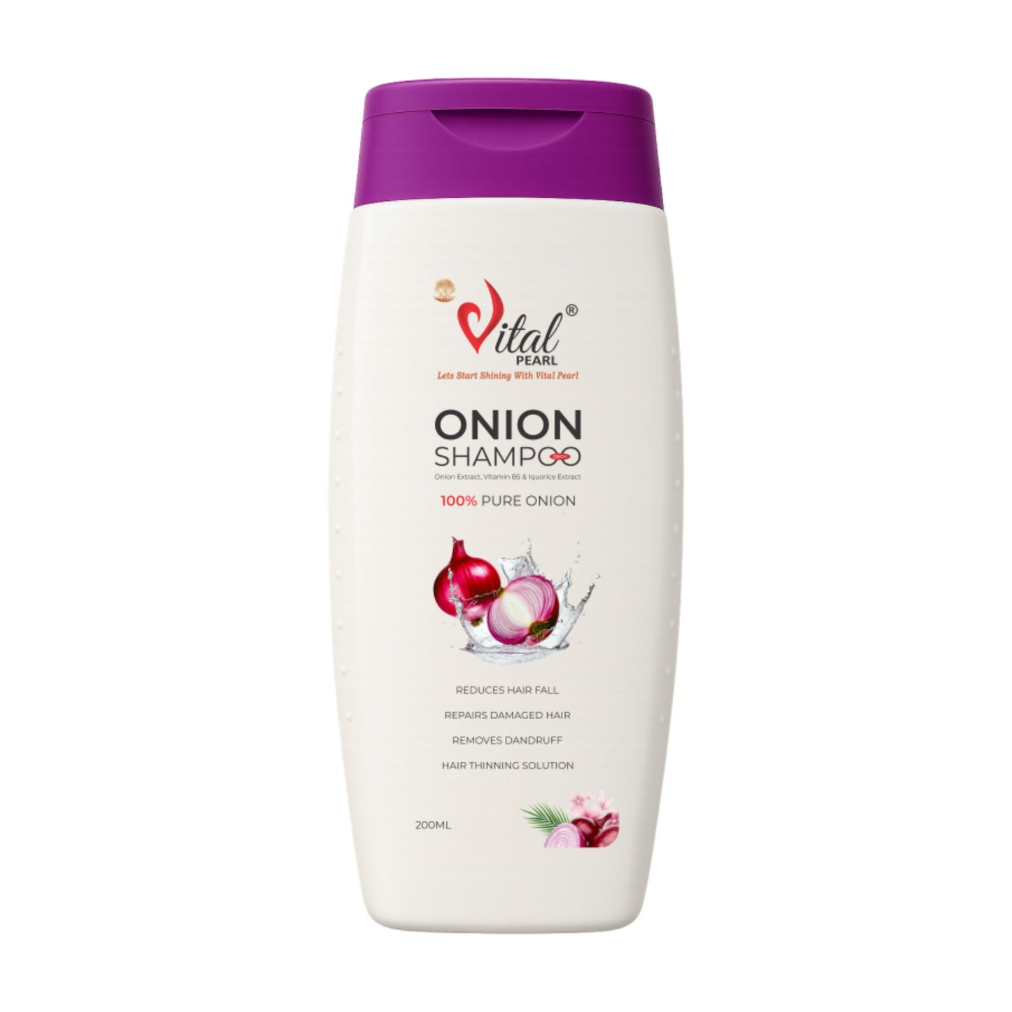 Vital Pearl Onion Shampoo - 100% Pure Onion Hair Care