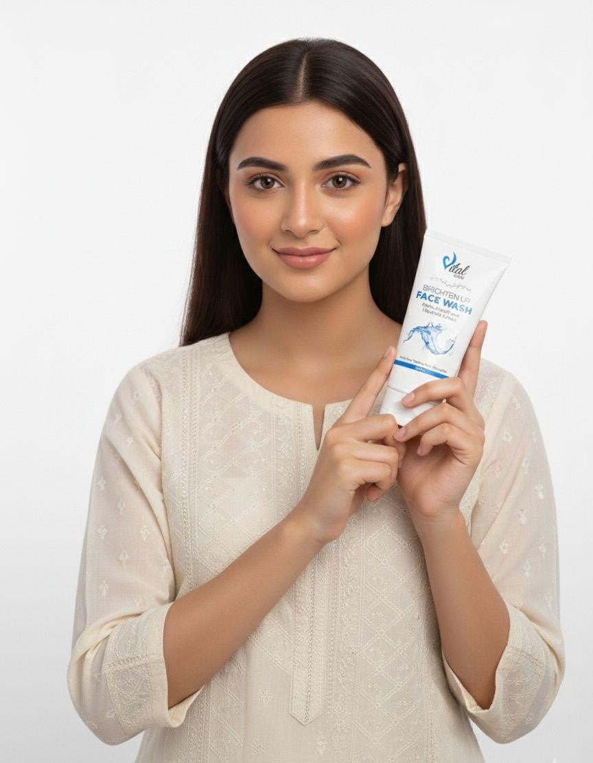 Vital Pearl Brighten Up Face Wash - Alpha Arbutin and Liquorice Extract