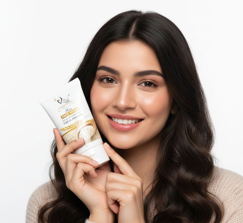 Vital Pearl Rice Face Wash - Rice Water & Niacinamide for Glass Skin