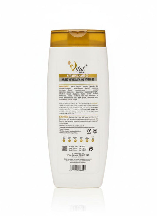 Vital Pearl Keratin Shampoo - Infused with Keratin & Vitamin B5