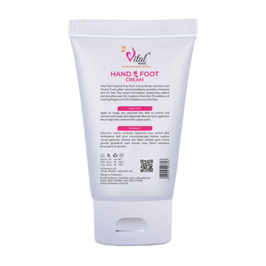 Vital Pearl Hand & Foot Cream - Vitamin E & Aloe Vera Extract