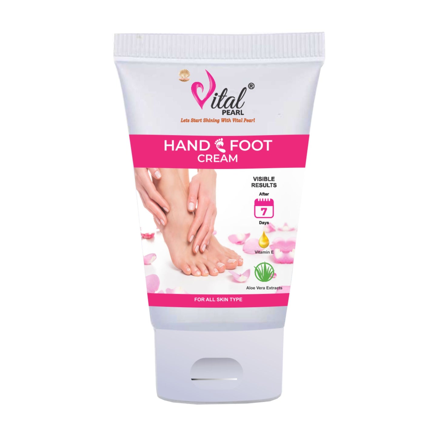 Vital Pearl Hand & Foot Cream - Vitamin E & Aloe Vera Extract
