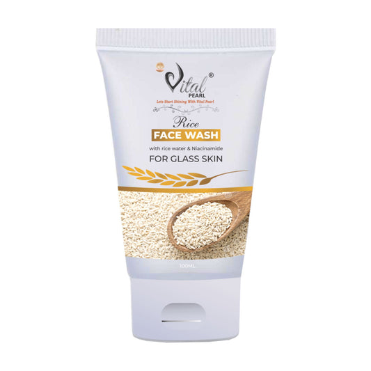 Vital Pearl Rice Face Wash - Rice Water & Niacinamide for Glass Skin